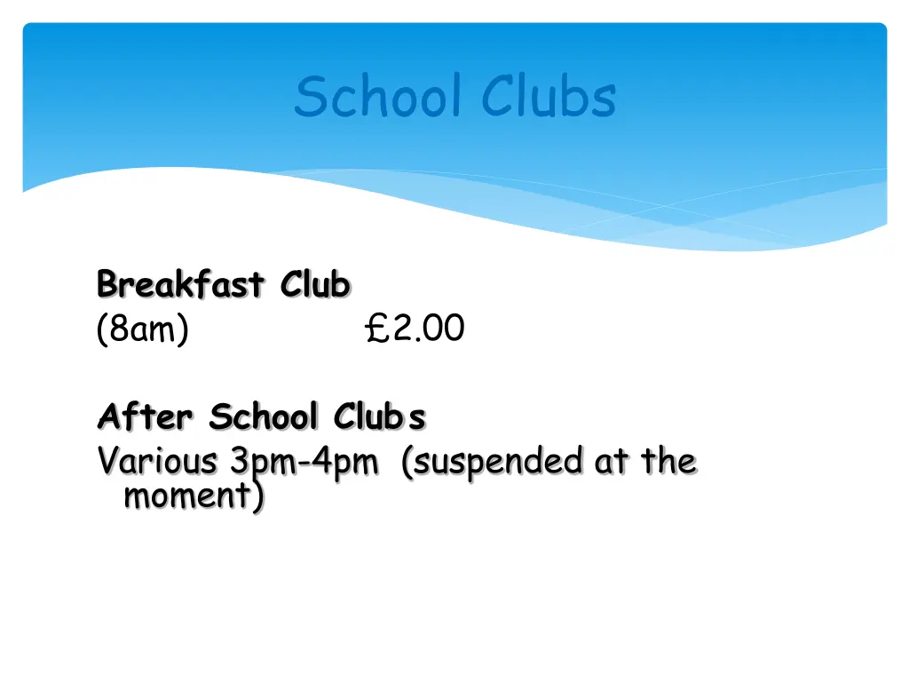 school clubs