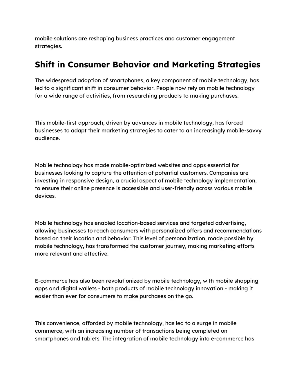 mobile solutions are reshaping business practices