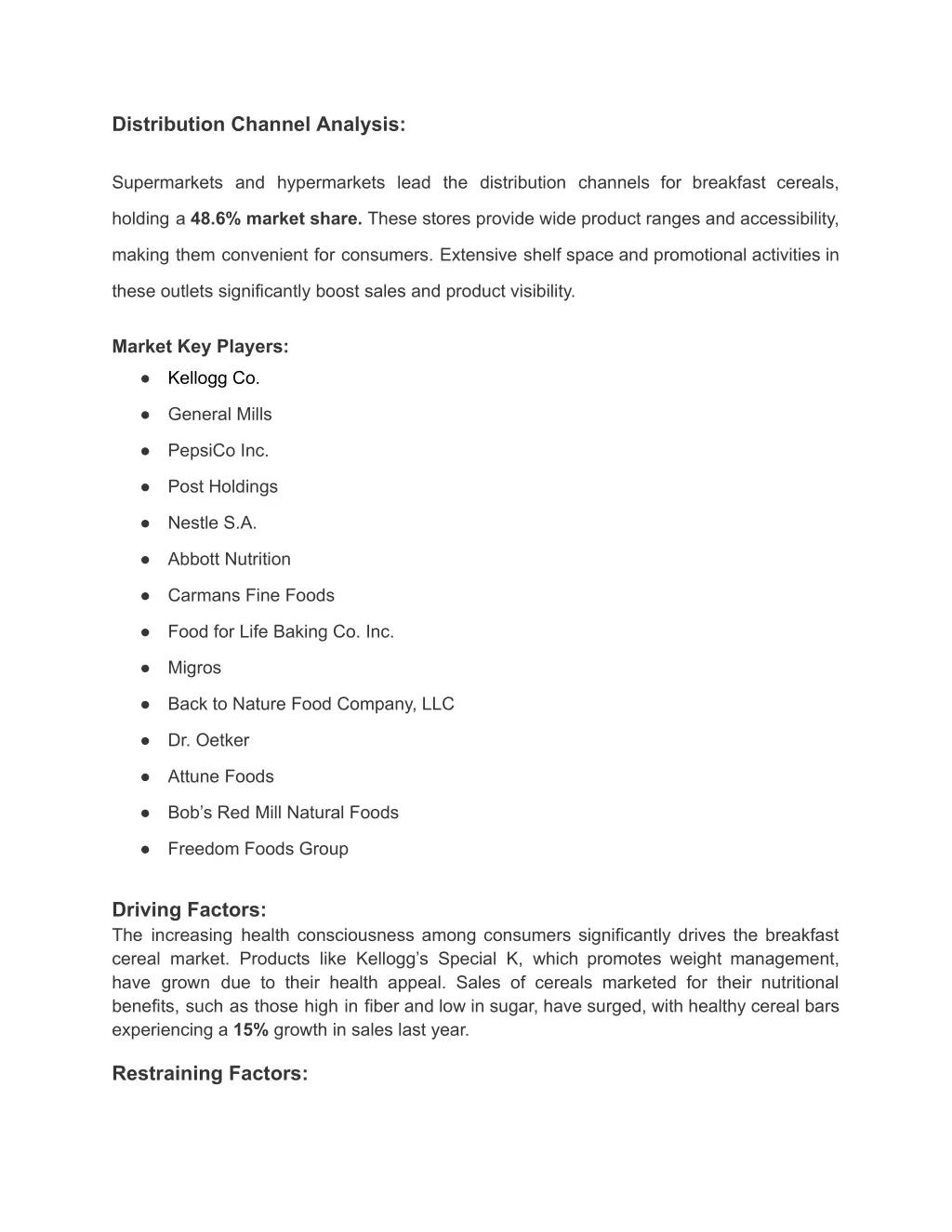 distribution channel analysis