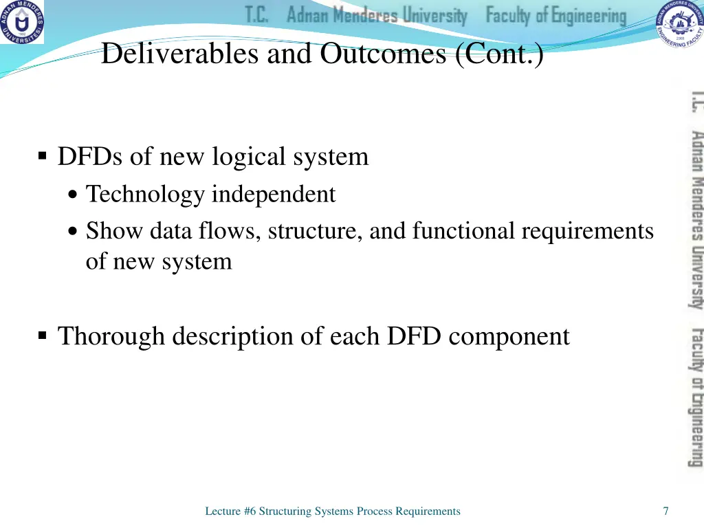 deliverables and outcomes cont