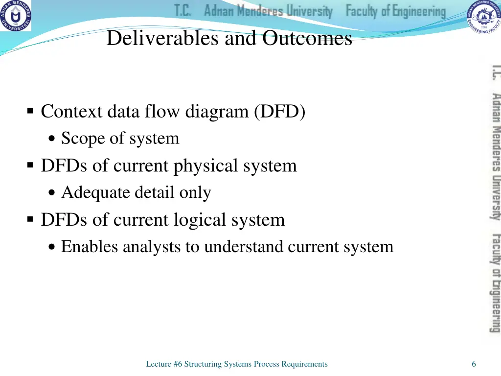 deliverables and outcomes