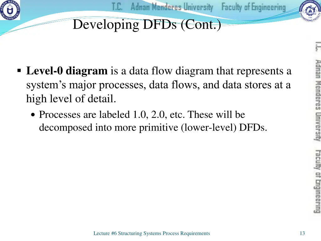 developing dfds cont