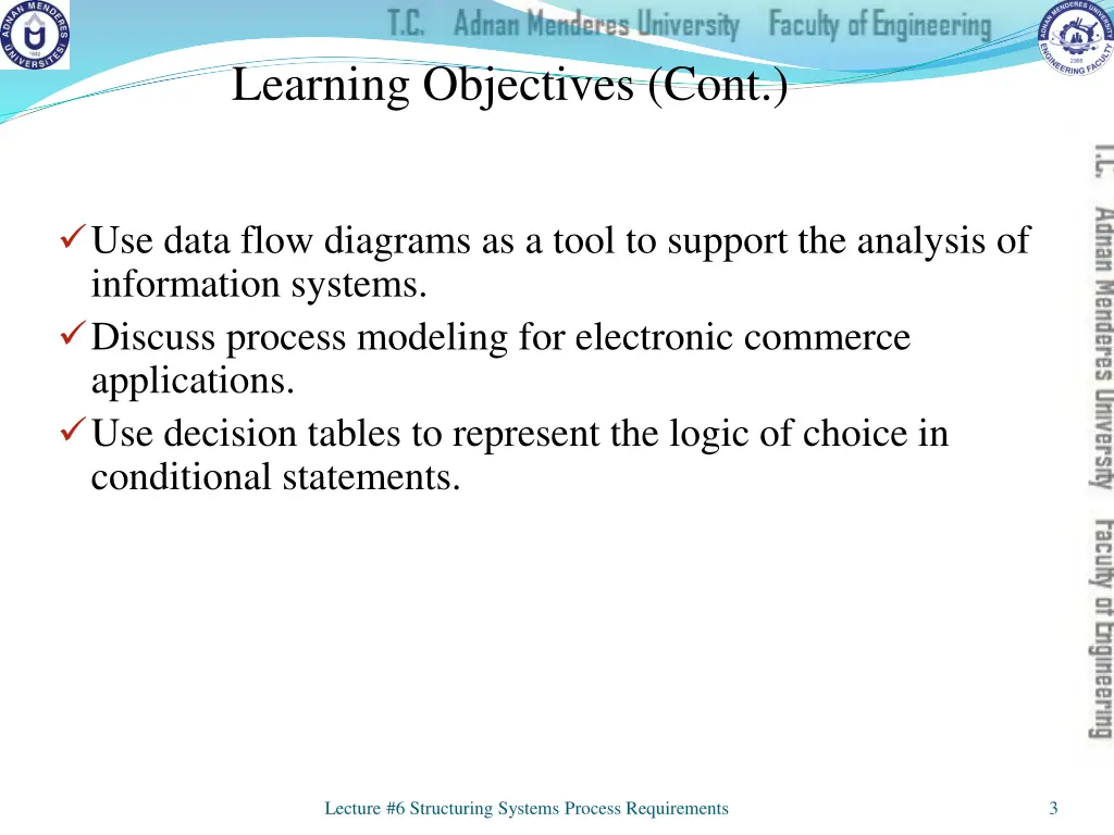 learning objectives cont