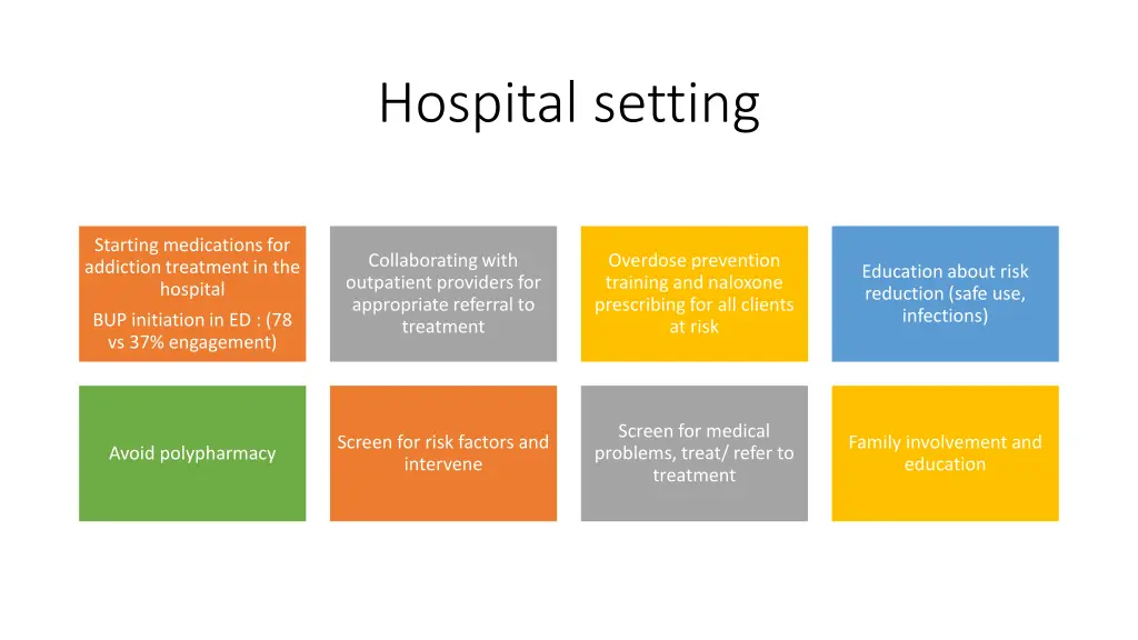 hospital setting