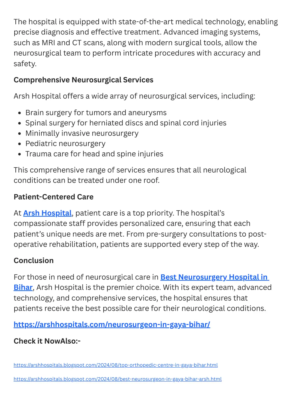 the hospital is equipped with state