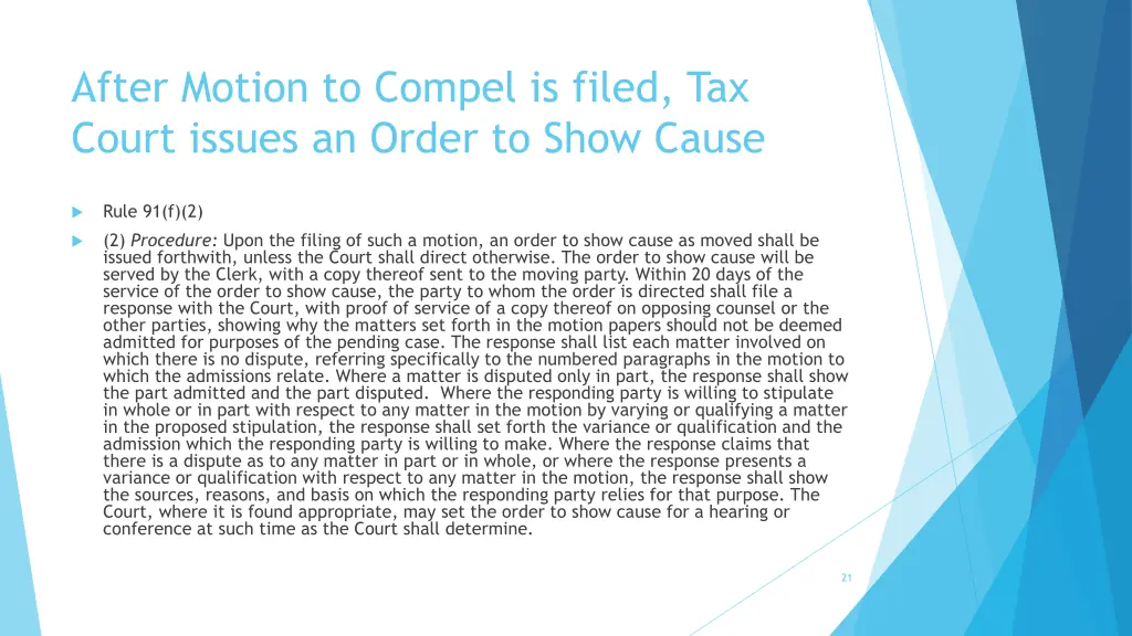 after motion to compel is filed tax court issues