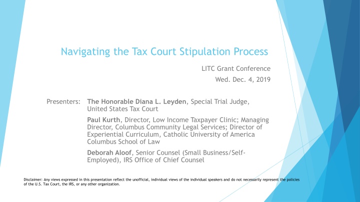 navigating the tax court stipulation process