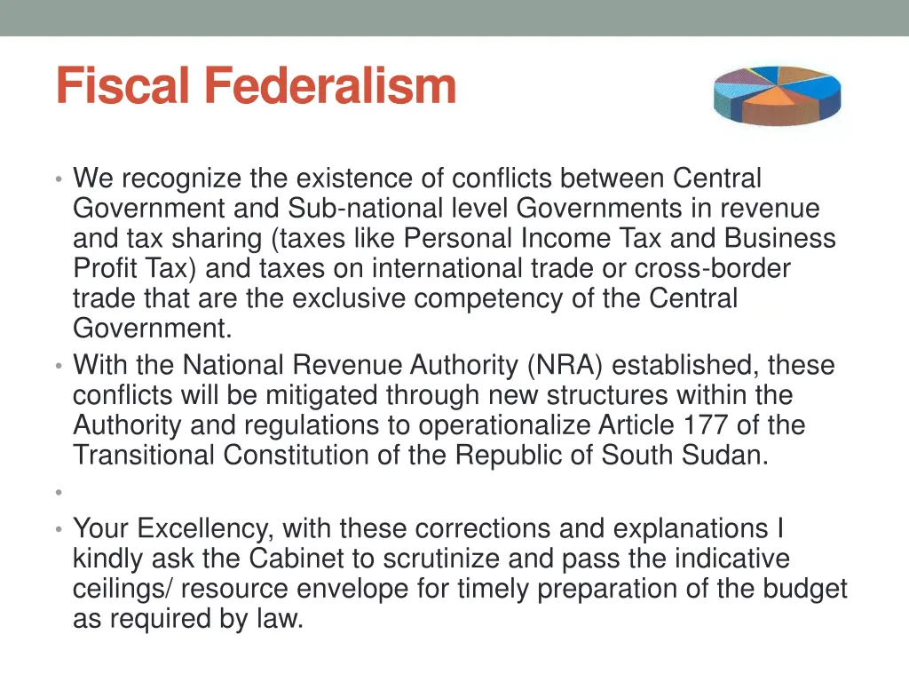 fiscal federalism