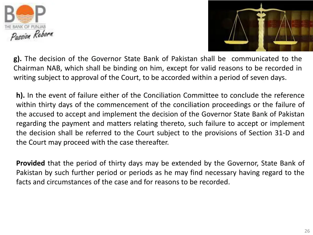 g the decision of the governor state bank