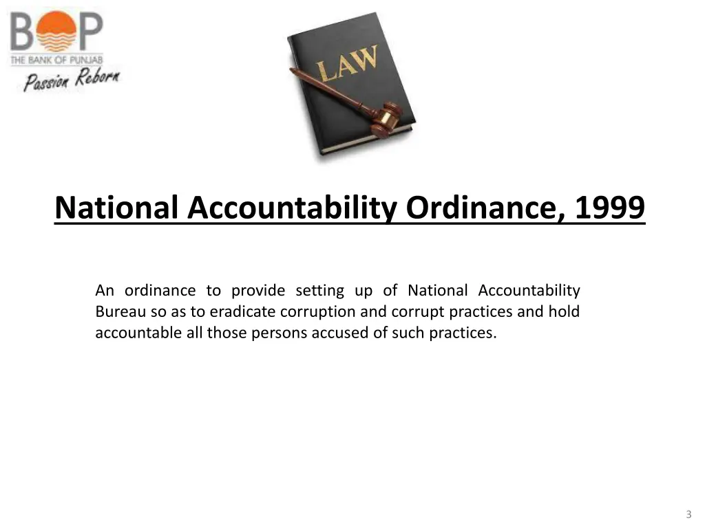 national accountability ordinance 1999