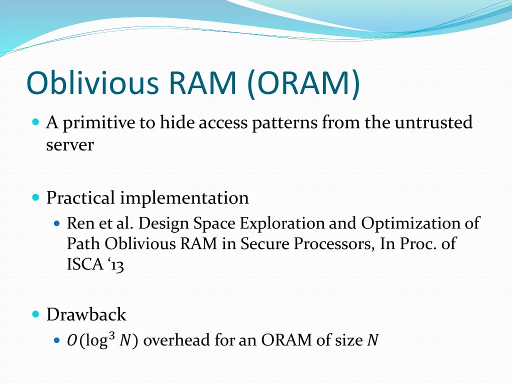 oblivious ram oram