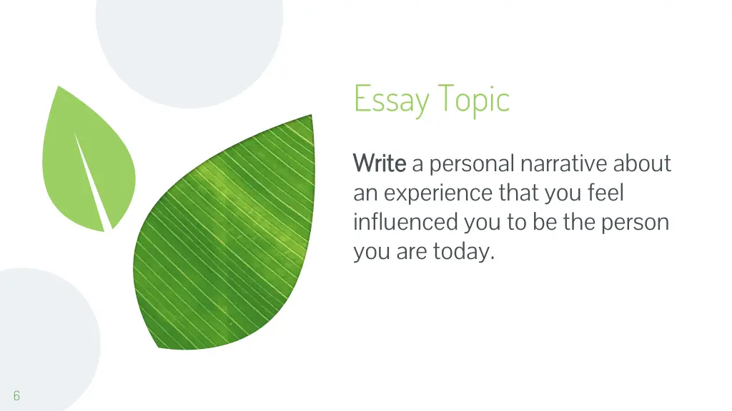 essay topic