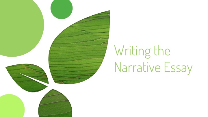 writing the narrative essay