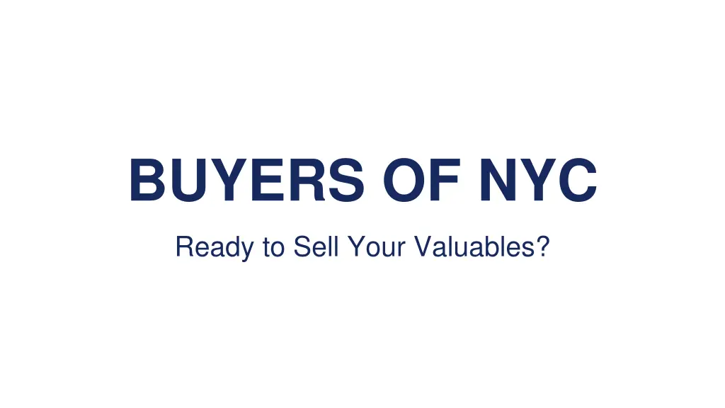 buyers of nyc