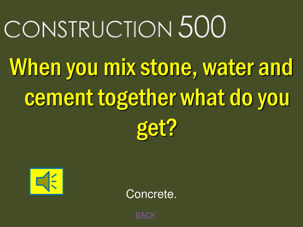 construction 500 when you mix stone water