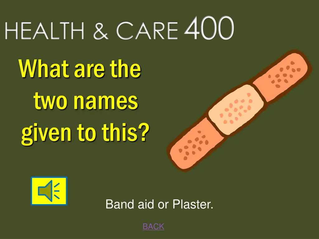 health care 400 what are the two names given