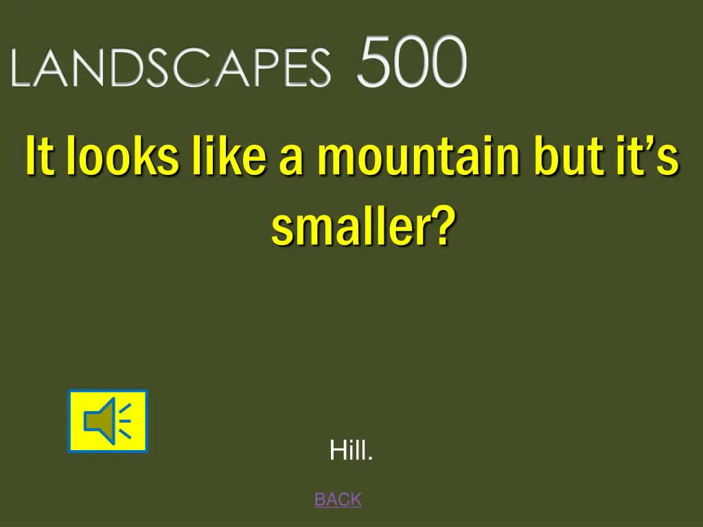 landscapes 500 it looks like a mountain