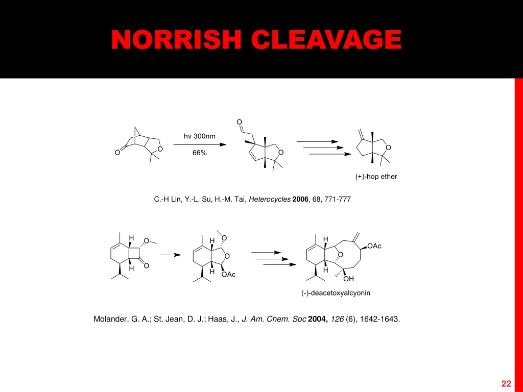 norrish cleavage