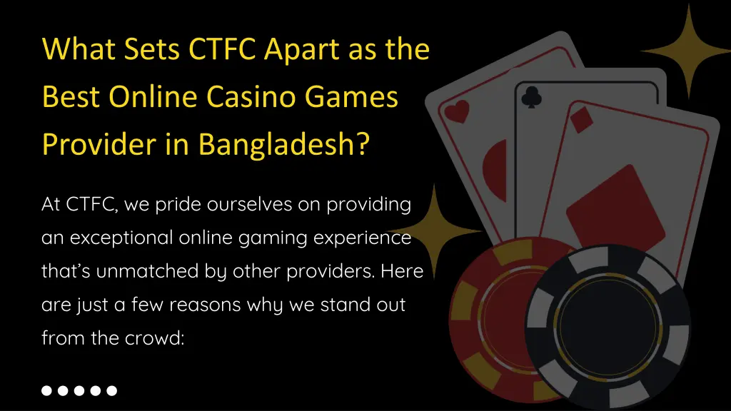 what sets ctfc apart as the best online casino