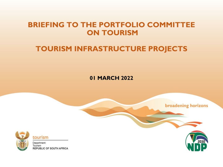 briefing to the portfolio committee on tourism