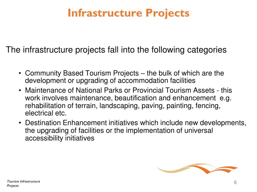 infrastructure projects