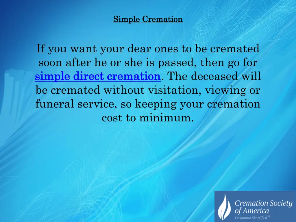 simple simple cremation cremation