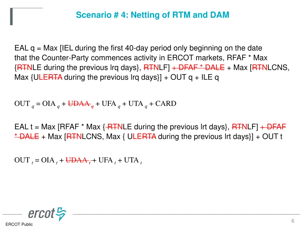 scenario 4 netting of rtm and dam