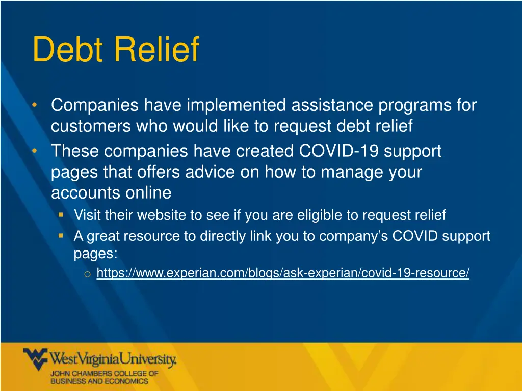 debt relief