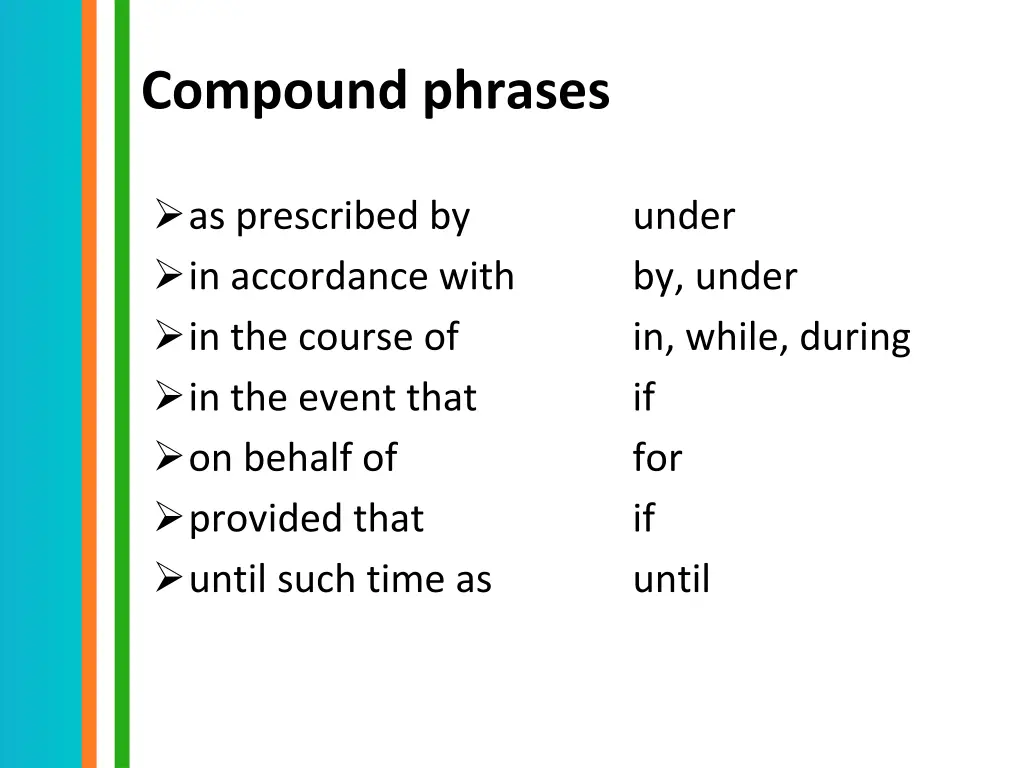 compound phrases