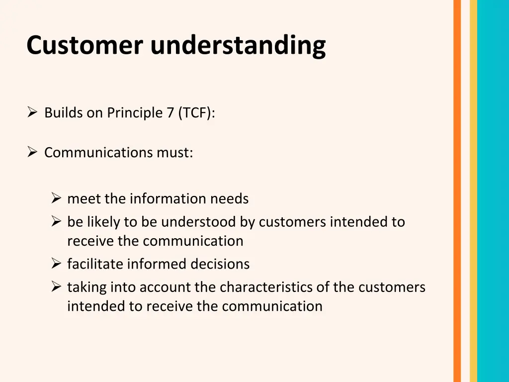 customer understanding