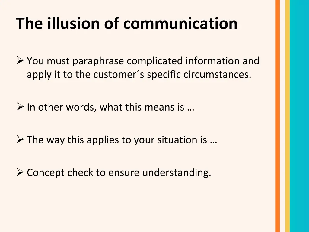 the illusion of communication