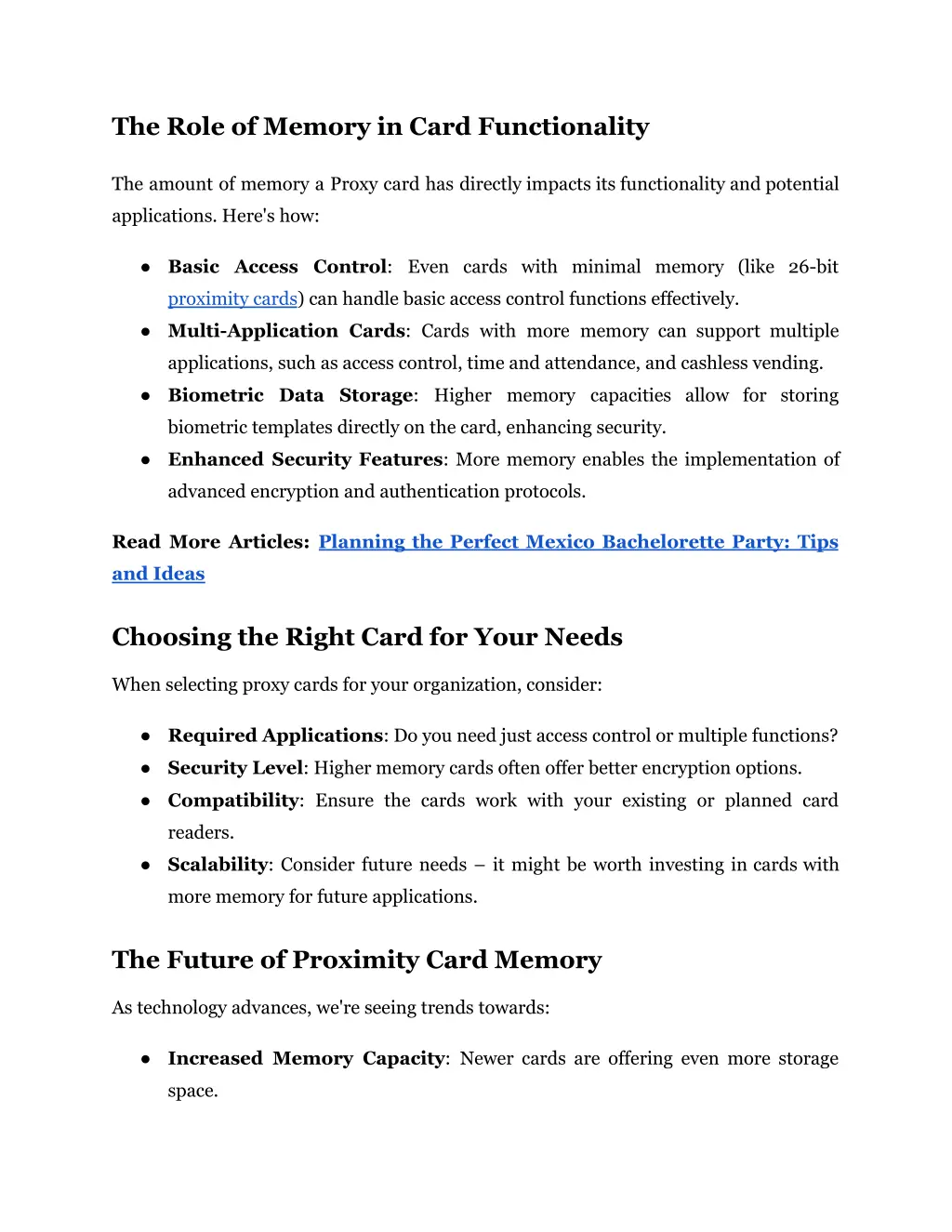 the role of memory in card functionality