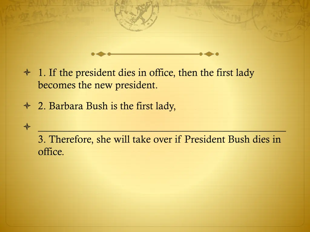 1 if the president dies in office then the first