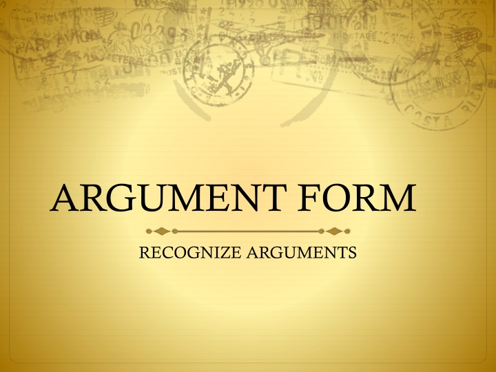 argument form