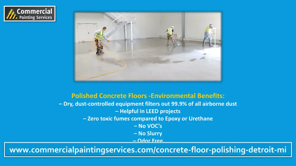 polished concrete floors environmental benefits