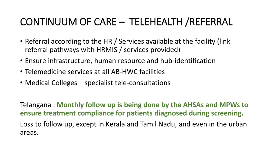 continuum of care continuum of care telehealth