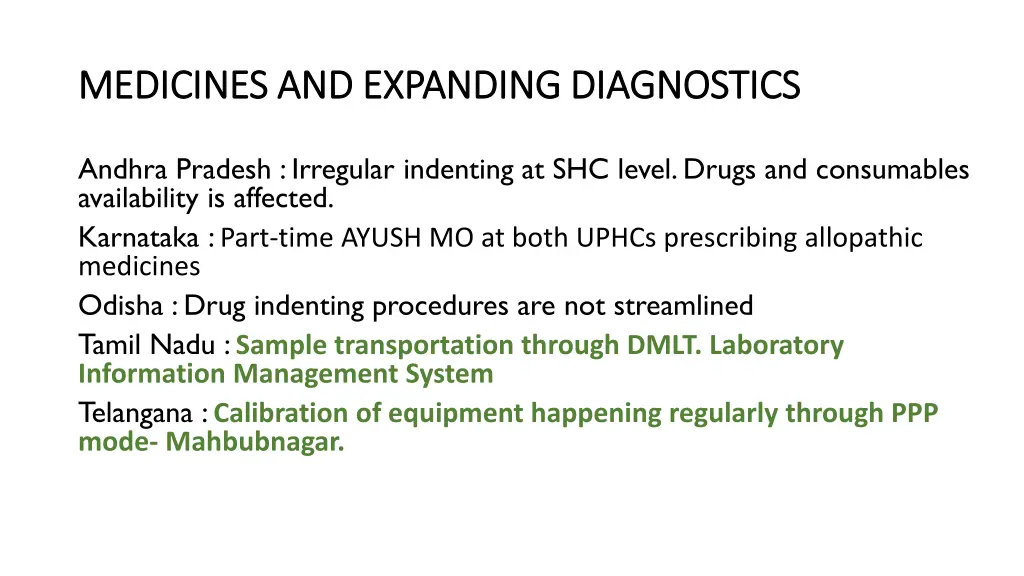 medicines and expanding diagnostics medicines 1