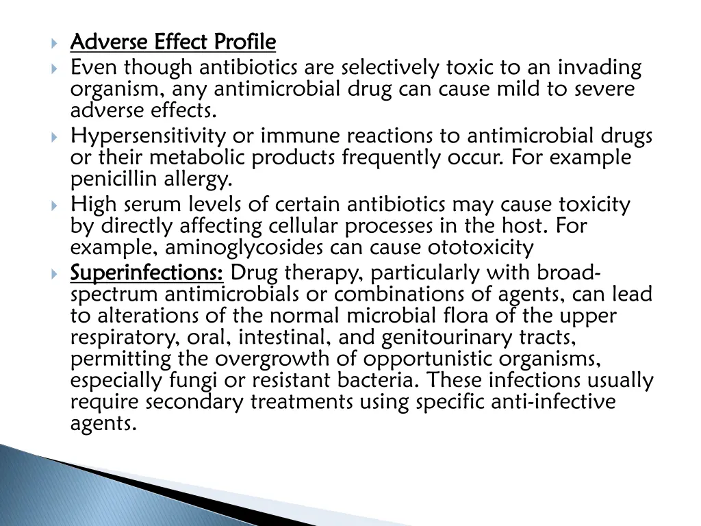 adverse effect profile adverse effect profile