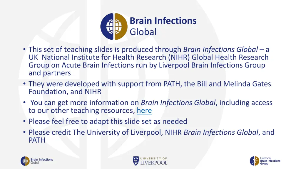 brain infections global