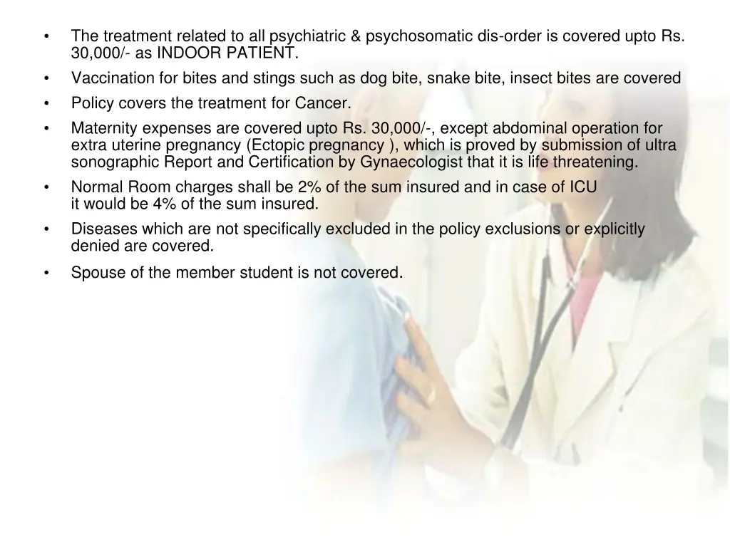 the treatment related to all psychiatric