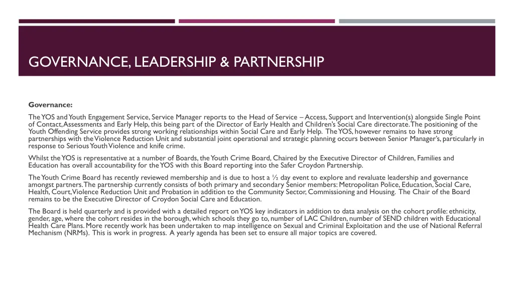 governance leadership partnership