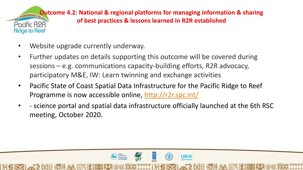 outcome 4 2 national regional platforms