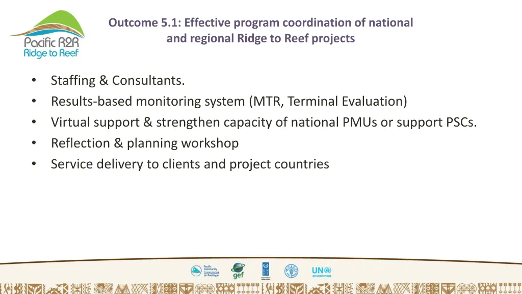 outcome 5 1 effective program coordination