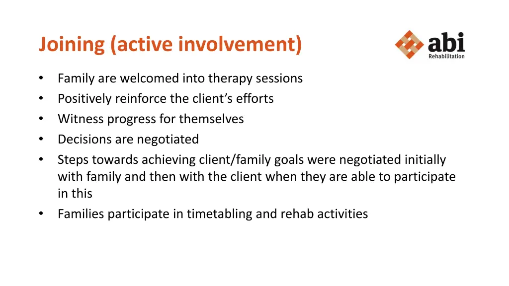 joining active involvement