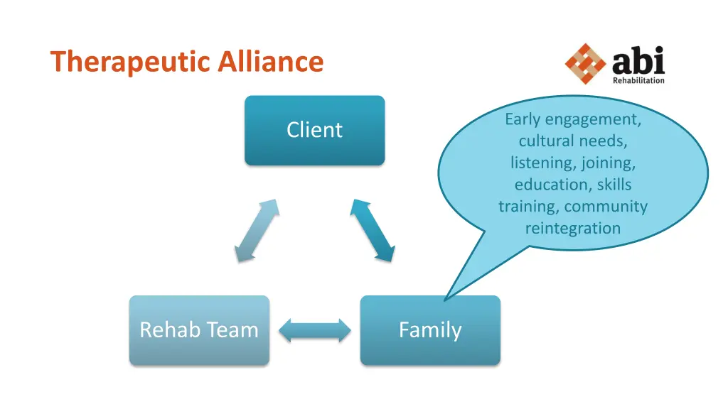 therapeutic alliance