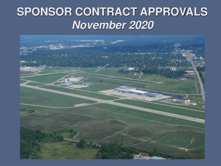 sponsor contract approvals november 2020