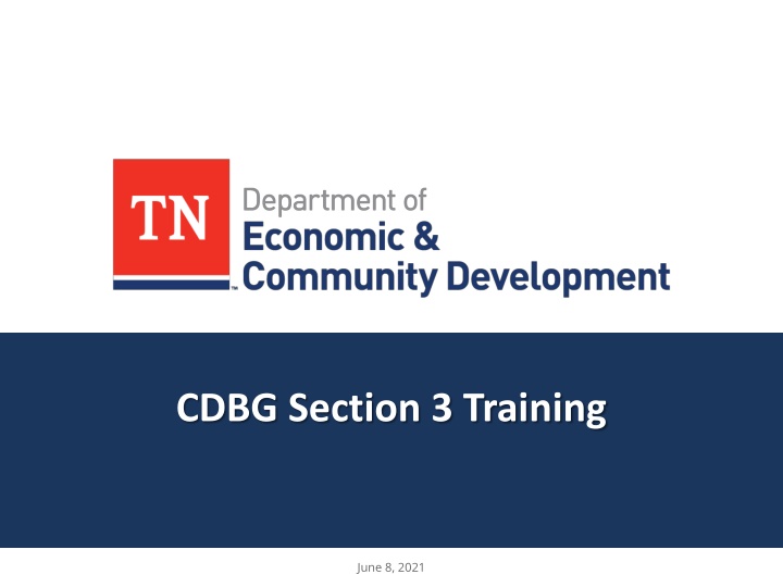 cdbg section 3 training