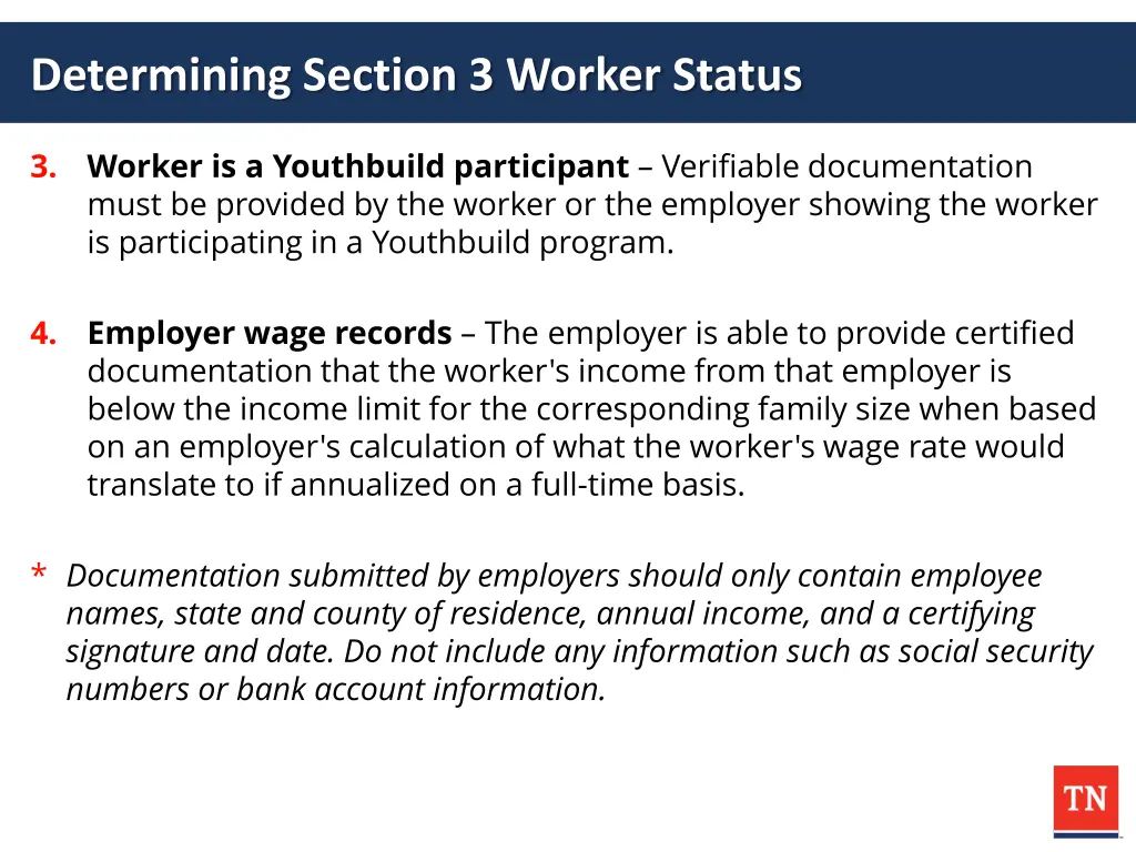 determining section 3 worker status 1