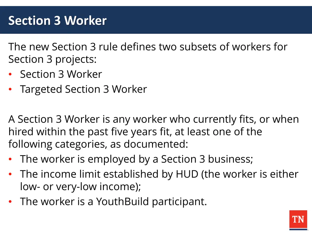 section 3 worker