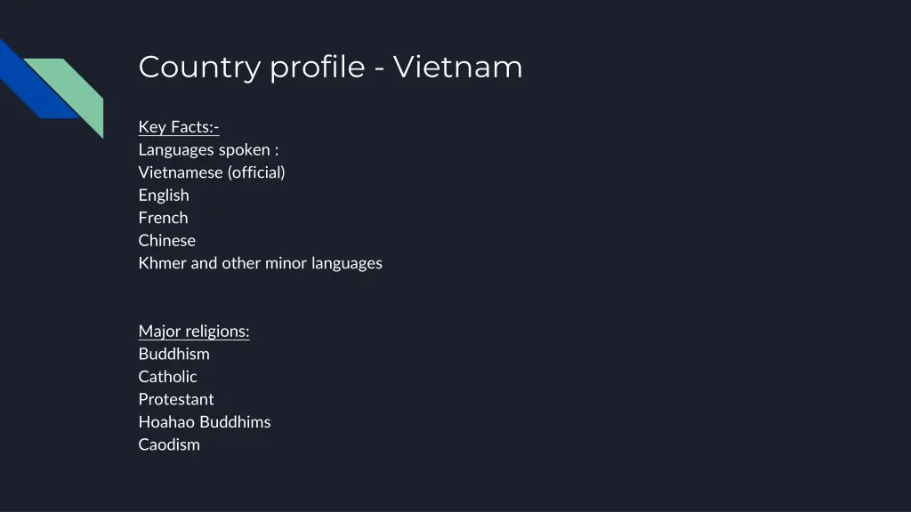 country profile vietnam